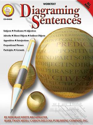 Book cover for Diagraming Sentences, Grades Pk - 8