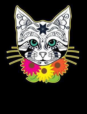 Book cover for Sugar Skull Kitty Composition Notebook