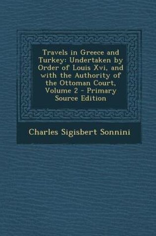 Cover of Travels in Greece and Turkey