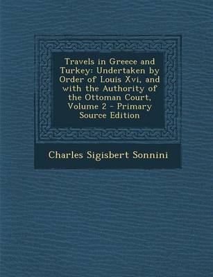 Book cover for Travels in Greece and Turkey