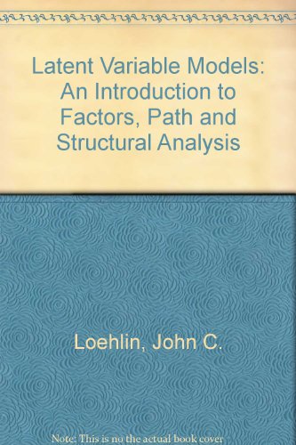 Book cover for Latent Variable Models