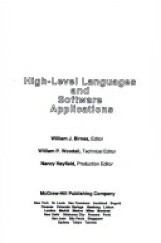 Cover of High Level Language and Software Applications Reference