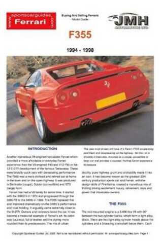 Cover of Ferrari F355 Buyers' Guide