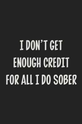 Cover of I Don't Get Enough Credit for All I Do Sober