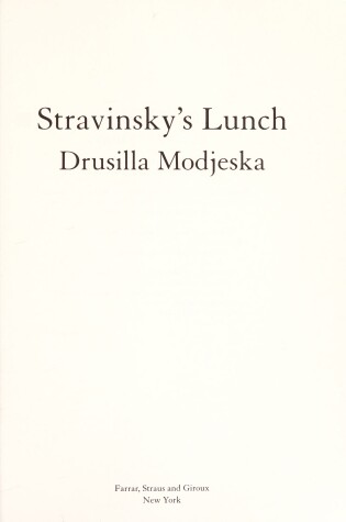 Cover of Stravinsky's Lunch