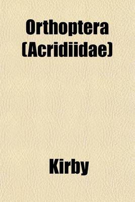 Book cover for Orthoptera (Acridiidae)