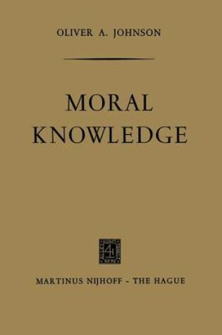Cover of Moral Knowledge