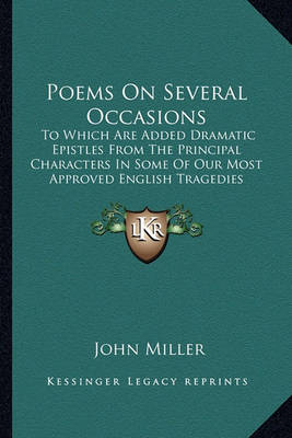 Book cover for Poems on Several Occasions Poems on Several Occasions