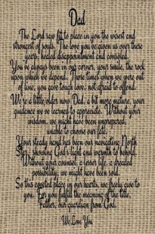 Cover of Dad We Love You - Faux Burlap Journal