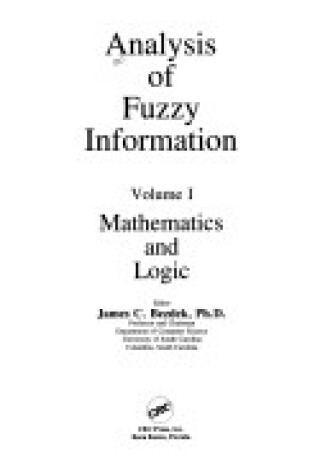 Cover of ANALYSIS OF FUZZY INFo