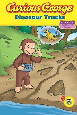 Book cover for Curious George Dinosaur Tracks
