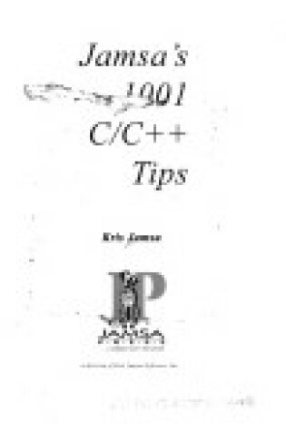 Cover of Jamsa's 1001 C/C++ Tips