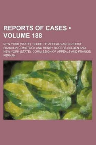 Cover of Reports of Cases (Volume 188)