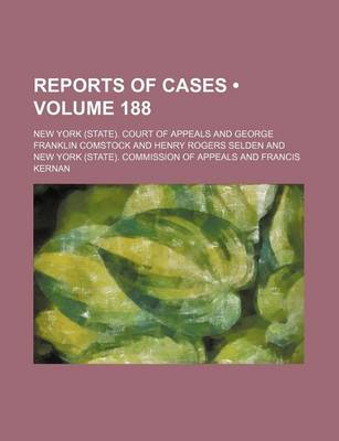 Book cover for Reports of Cases (Volume 188)