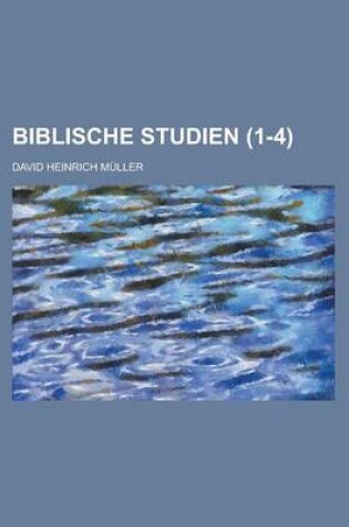 Cover of Biblische Studien (1-4 )