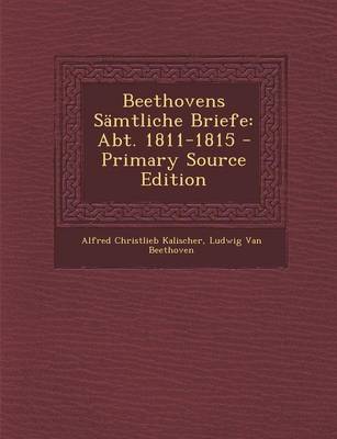 Book cover for Beethovens Samtliche Briefe