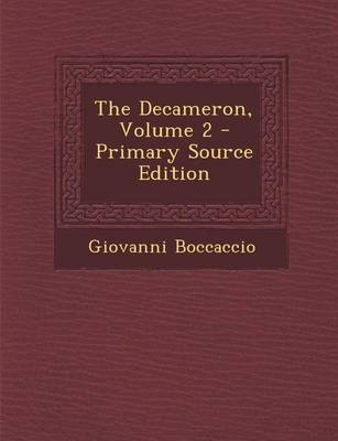 Book cover for Decameron, Volume 2