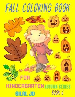 Book cover for Fall Coloring Book for Kindergarten