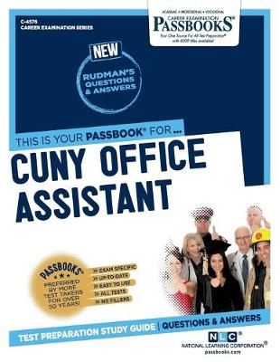 Book cover for CUNY Office Assistant (C-4576)