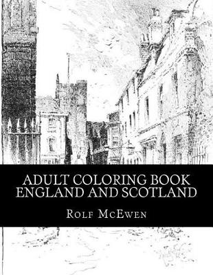 Book cover for Adult Coloring Book - England and Scotland