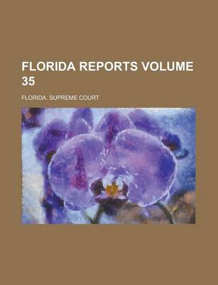 Book cover for Florida Reports Volume 35