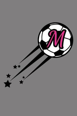 Book cover for M Monogram Initial Soccer Journal