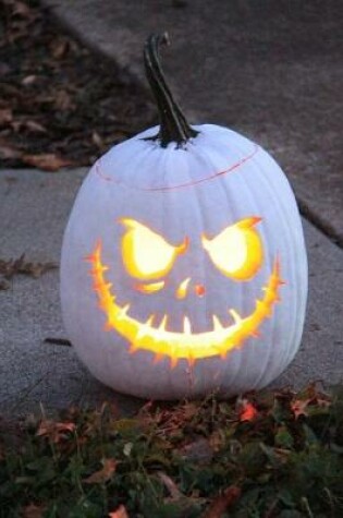 Cover of A Scary White Jack-O'Lantern Journal