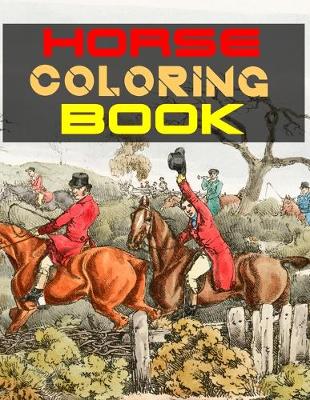 Book cover for Horse Coloring Book