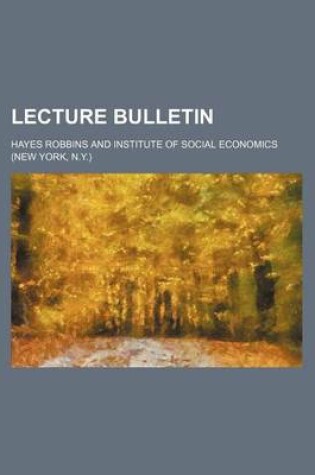 Cover of Lecture Bulletin