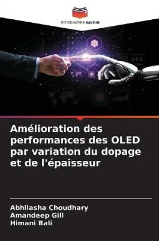 Cover of Amelioration des performances des OLED par variation du dopage et de l'epaisseur