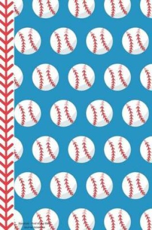 Cover of Baseball Red White Blue Journal Notebook