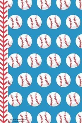 Book cover for Baseball Red White Blue Journal Notebook