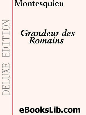 Book cover for Grandeur Des Romains