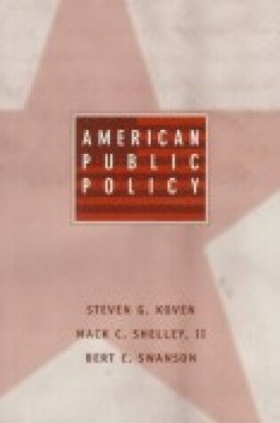 Cover of American Public Policy