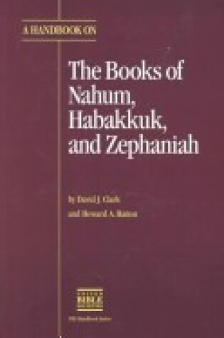 Cover of Translator's Handbook on the Books of Nahum, Habakkuk and Zephaniah
