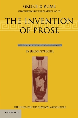 Book cover for The Invention of Prose