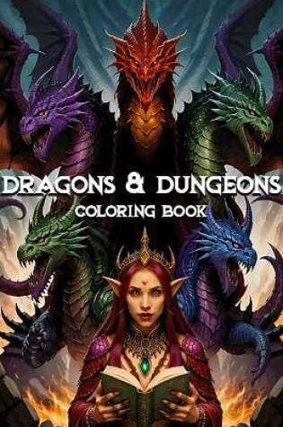 Cover of Dragons and Dungeons Coloring Book