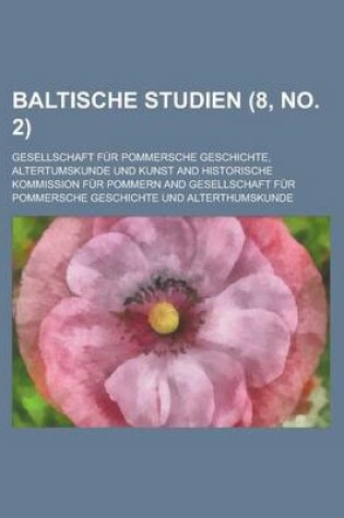 Cover of Baltische Studien (8, No. 2 )