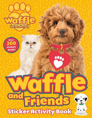 Book cover for Waffle and Friends! Sticker Activity Book