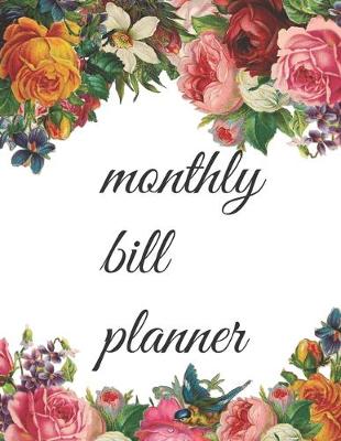 Book cover for Monthly Bill Planner