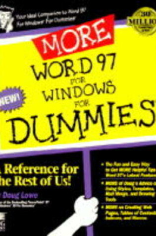 Cover of More Word 97 for Windows For Dummies