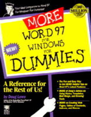 Book cover for More Word 97 for Windows For Dummies
