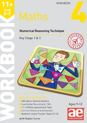 Book cover for 11+ Maths Year 5-7 Workbook 4