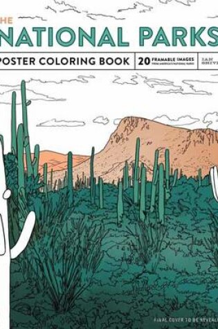 Cover of The National Parks Poster Coloring Book