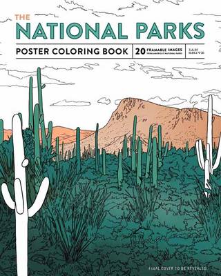 Book cover for The National Parks Poster Coloring Book