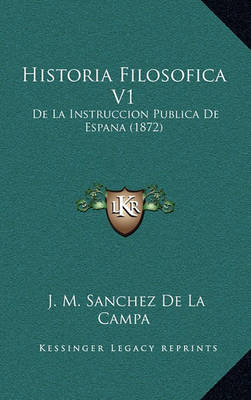 Book cover for Historia Filosofica V1
