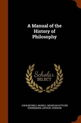 Cover of A Manual of the History of Philosophy