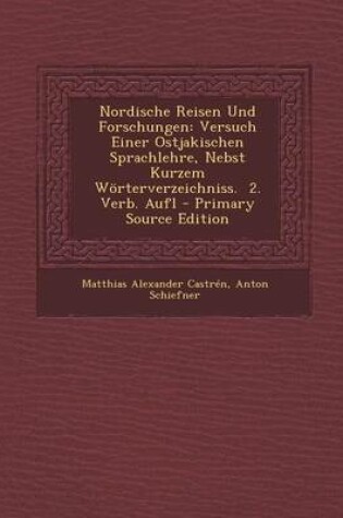 Cover of Nordische Reisen Und Forschungen