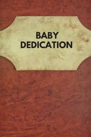 Cover of Baby Dedication