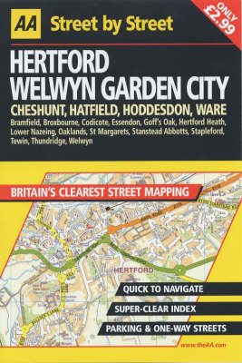 Cover of AA Street by Street Hertford, Welwyn Garden City